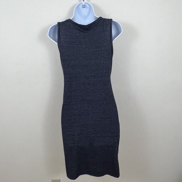 Treasure & Bond Ruched Sleeveless Knit Dress Gray Medium - Picture 10 of 12